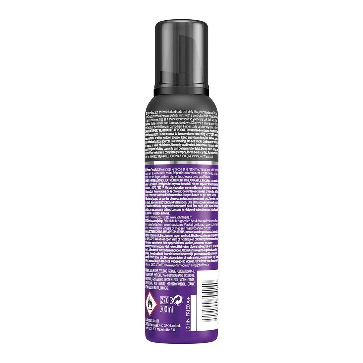Αφρός Frizz Ease John Frieda Σγουρά Mαλλιά (200 ml)