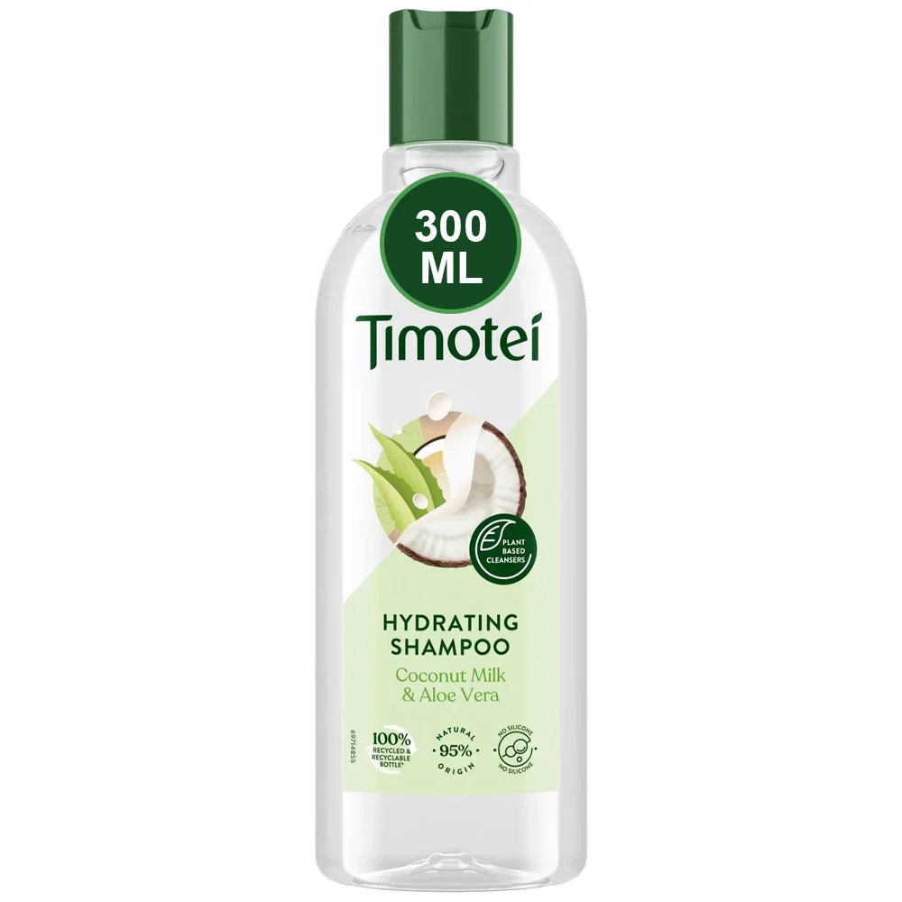 TIMOTEI TIMOTEI moisturizing and revitalizing shampoo with coconut milk and aloe vera 300 ml