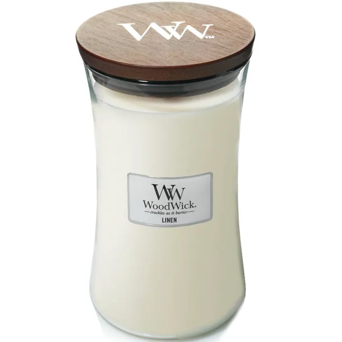 Woodwick Linen Large Hourglass Candle