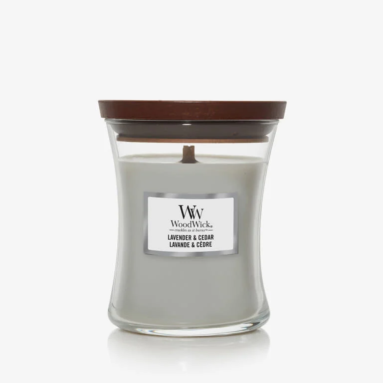 Woodwick Lavender & Cedar Medium Hourglass Candle  @ 1 piece x 0