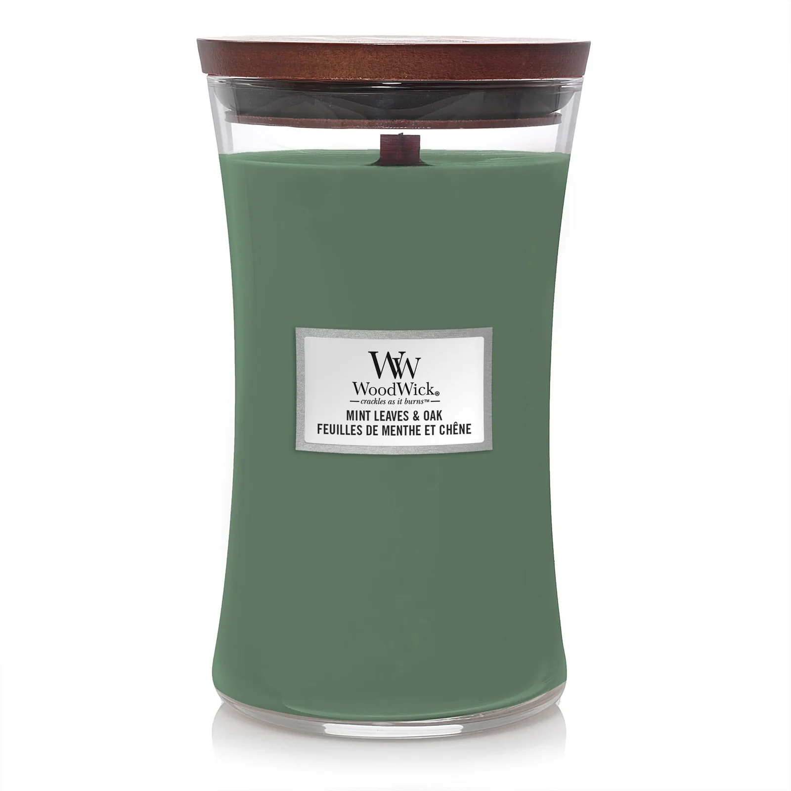 Woodwick Mint Leaves & Oak Large Hourglass Candle   1 piece x 0