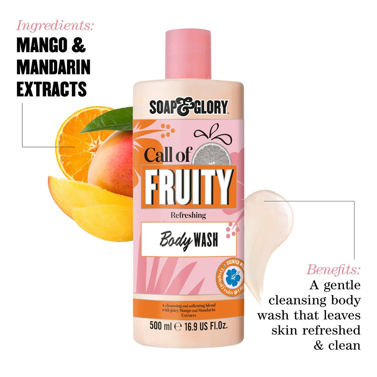 Αφρόλουτρο Soap & Glory Bubble In Paradise Μάνγκο Μανταρινί Αναζωογονητική (500 ml)