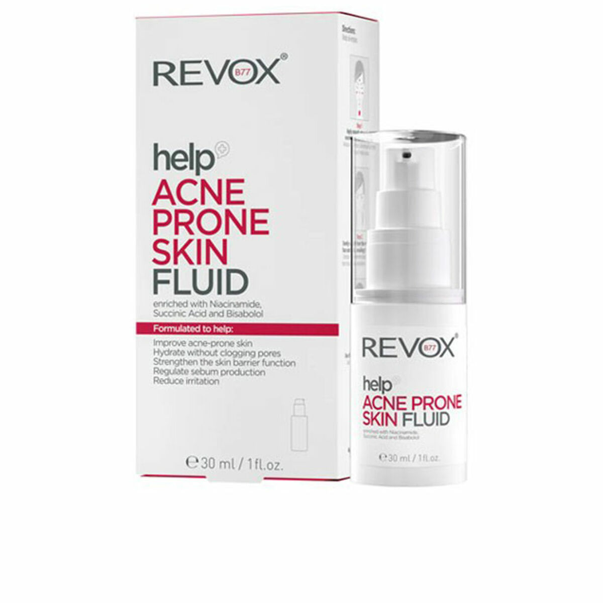 REVOX B77 HELP ACNE PRONE SKIN fluid 30 ml κατά της ακμής