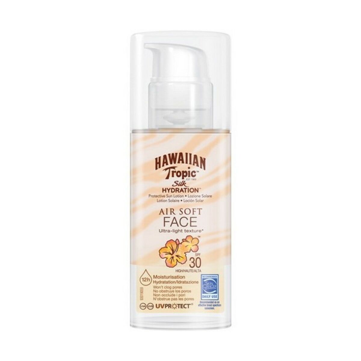 Αντιηλιακό Προσώπου Silk Air Soft Hawaiian Tropic Spf 30 (Για άνδρες και γυναίκες) (50 ml)6.5