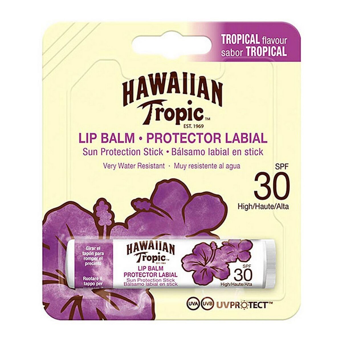 Hawaiian Tropic Tropic Lip Balm Αντηλιακό Stick Χειλιών SPF30 4ml
