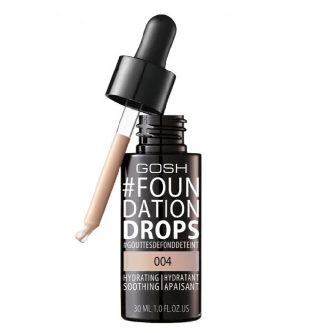 Gosh Foundation Drops SPF10 Natural 004   30 ml