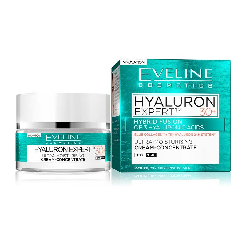 EVELINE HYALURON CLINIC DAY AND NIGHT CREAM 30+ 50ML