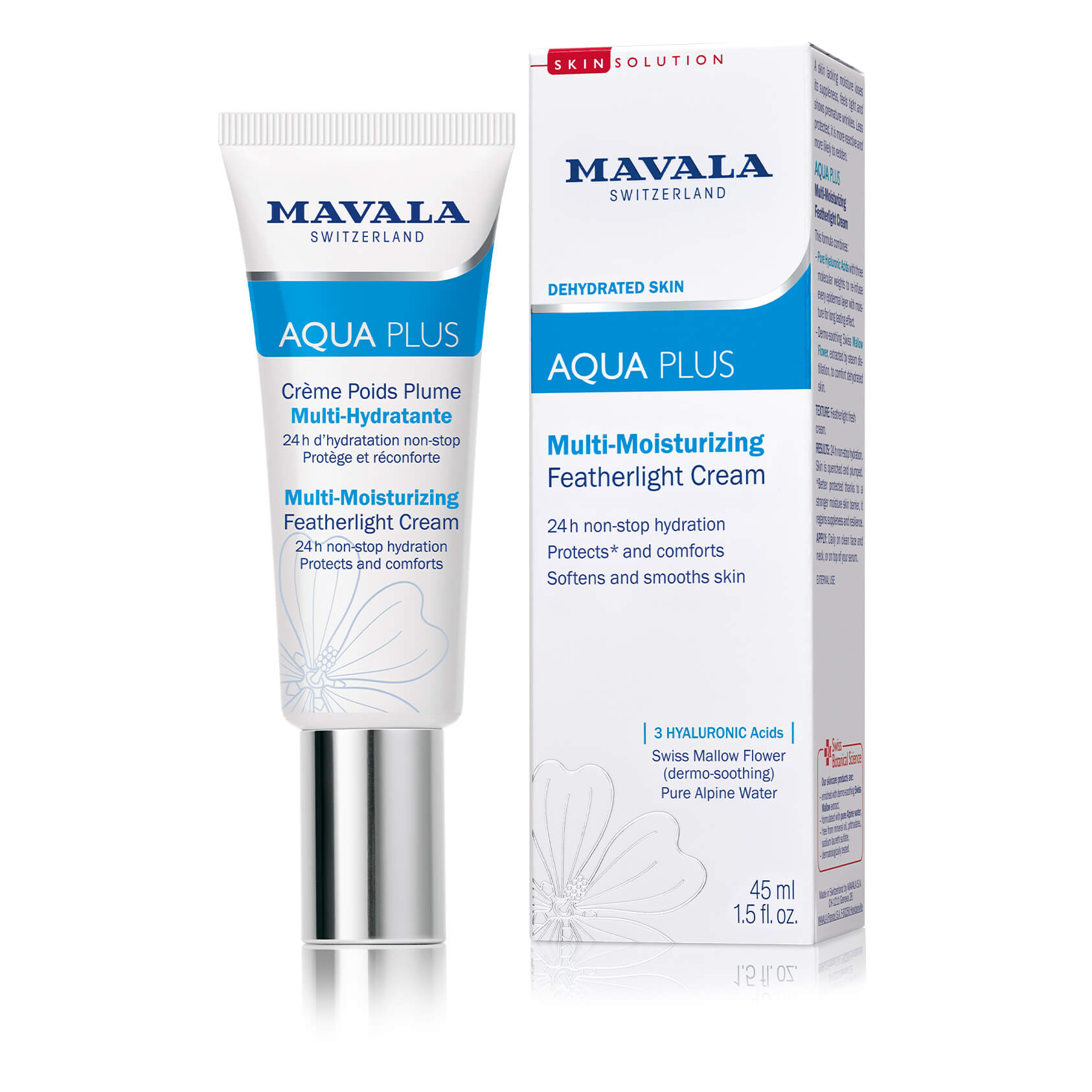 Mavala Aqua Plus Multi-Moisturizing Feather light Cream   45 ml