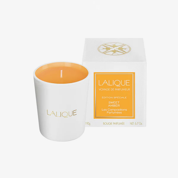 Lalique Scented CandleSweet Amber - Special Edition   190 g
