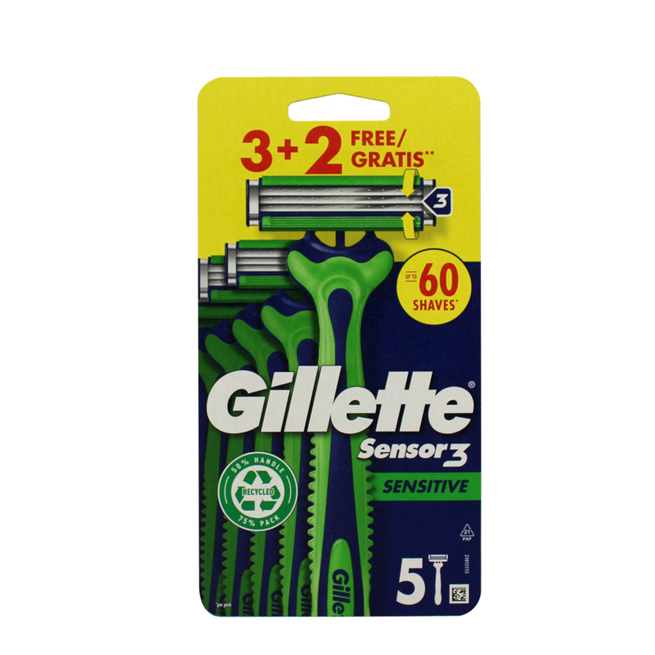 GILLETTE GILLETTE SENSOR3 SENSITIVE disposable razor blades 5 units