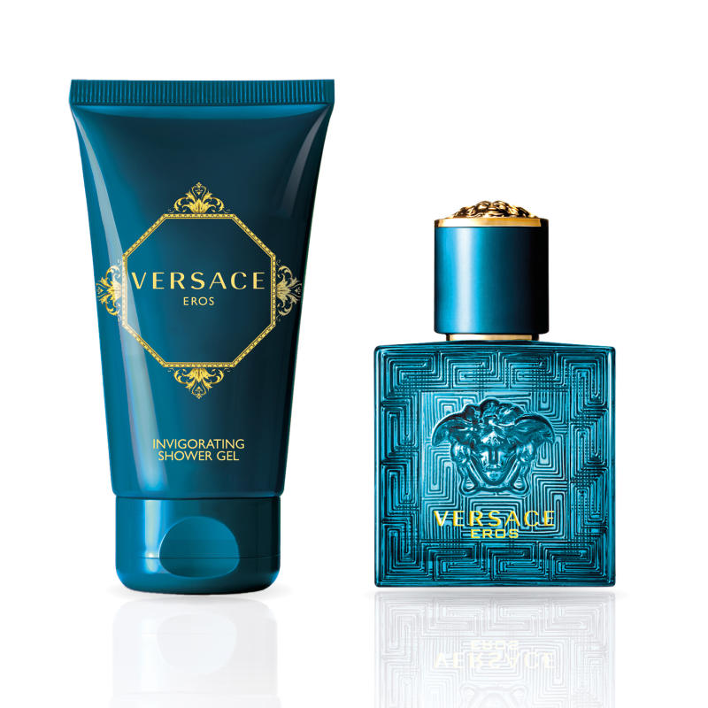 Versace Eros Pour Homme Giftset Edt Spray 30ml/Shower Gel 50ml   set x 80 ml