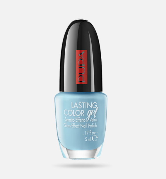 Pupa Lasting Color Gel Glass Effect Nail Polish #077 Bubble Blue   5 ml