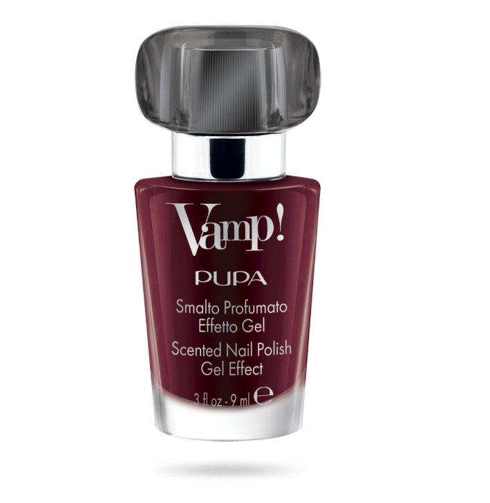 Pupa Vamp! Scented Nail Polish #304 Intrepid Red-Black   9 ml