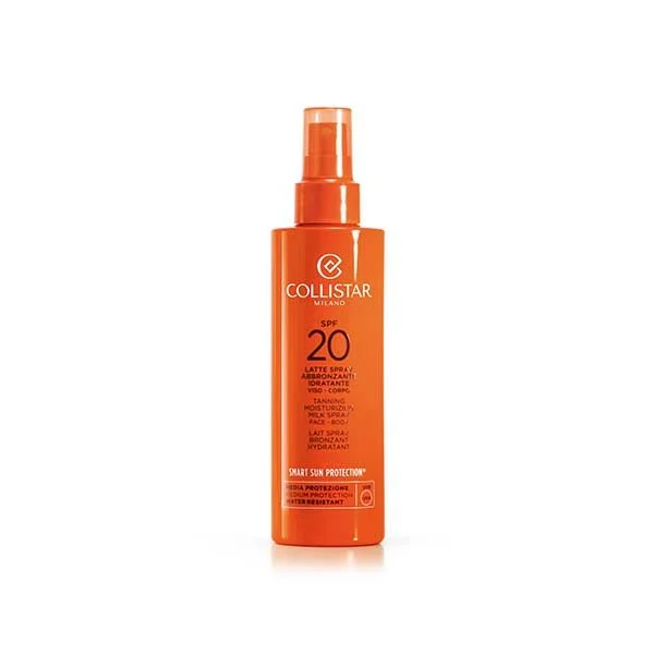 Collistar Tanning Moisturizing Milk Spray Face-Body SPF20   200 ml