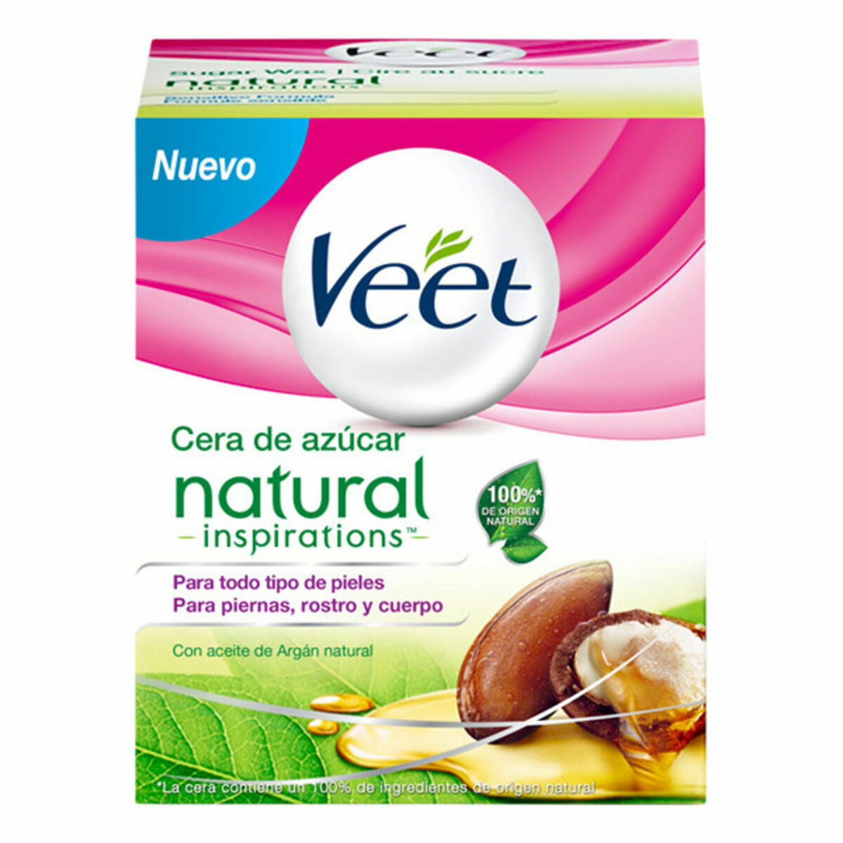Δοχείο με Ζεστό Κερί Αποτρίχωσης Natural Inspirations Veet 250 ml