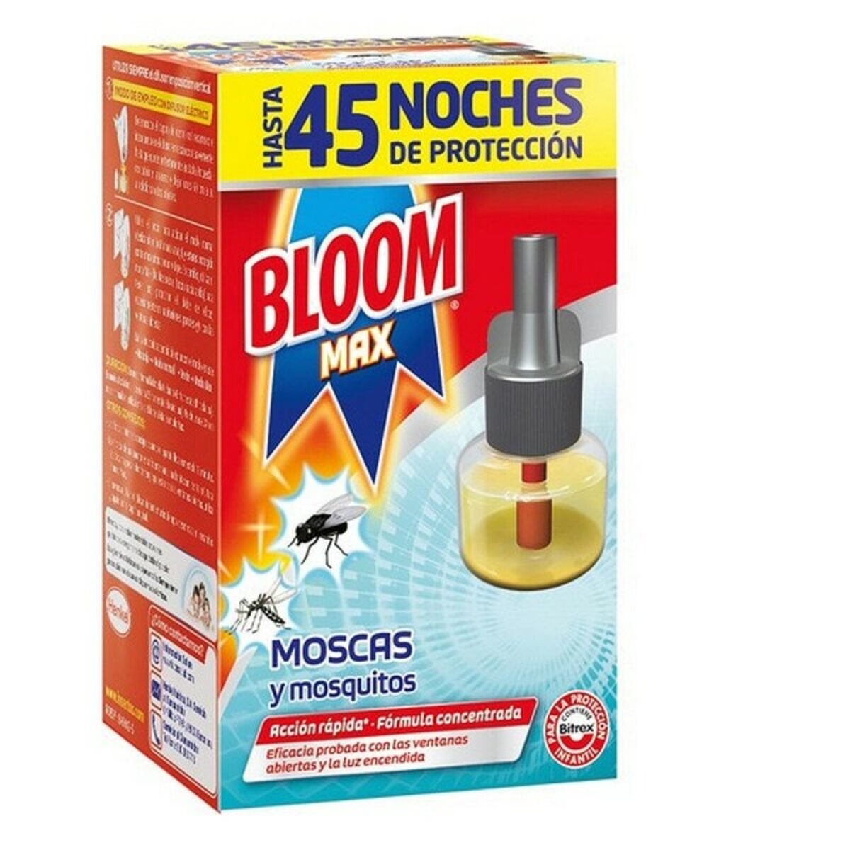 Bloom Max Ανταλλακτικό Υγρό για Κουνούπια 45 νυχτες