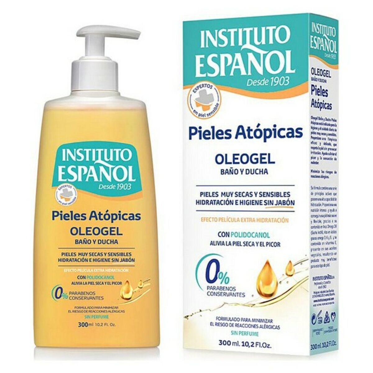 INSTITUTO ESPAÑOL ΑΤΟΠΙΚΟ ΔΕΡΜΑ oleogel μπάνιο και ντους 300 ml