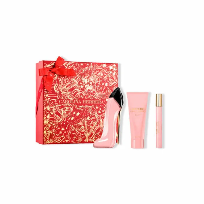 CAROLINA HERRERA GOOD GIRL BLUSH SET 3 pcs Eau de Parfum spray 80 ml + Body Lotion 100 ml + Eau de Parfum spray 10 ml