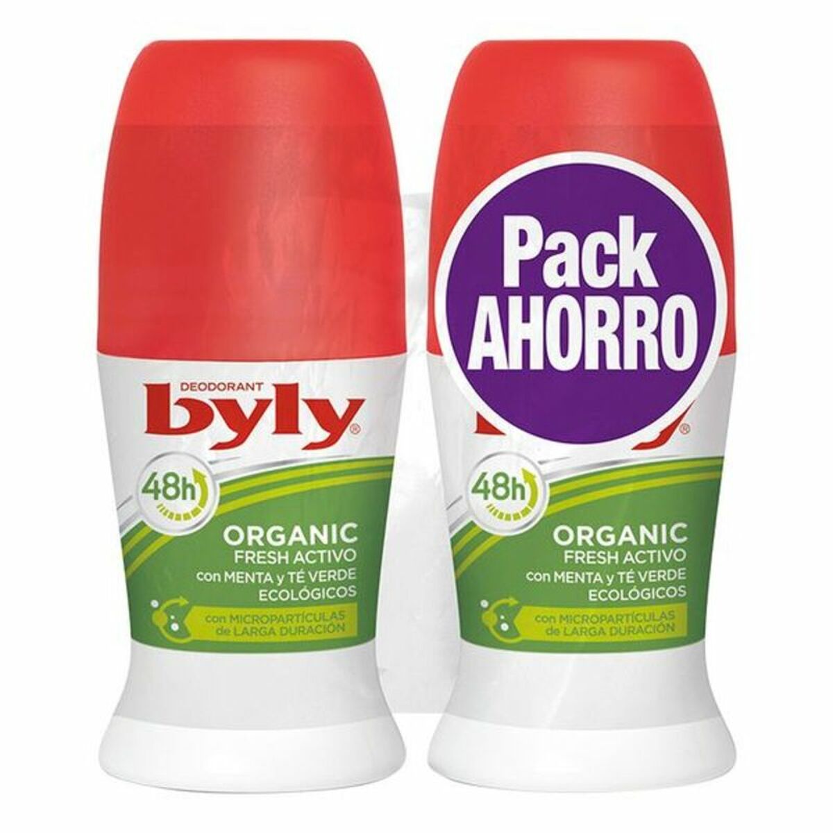 BYLY ORGANIC EXTRA FRESH DEO ROLL-ON SET 2 x 50 ml