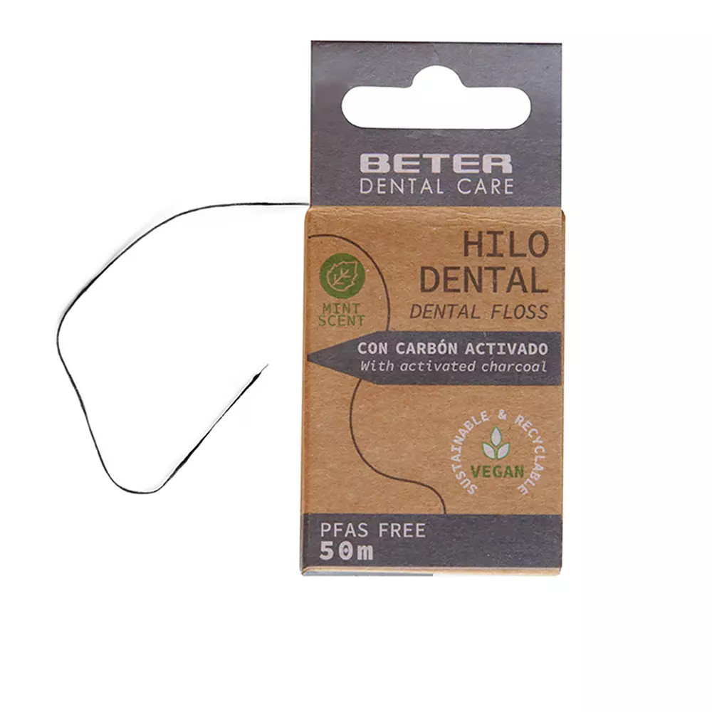 Beter Hilo Dental Activated Charcoal Οδοντικό Νήμα 50m
