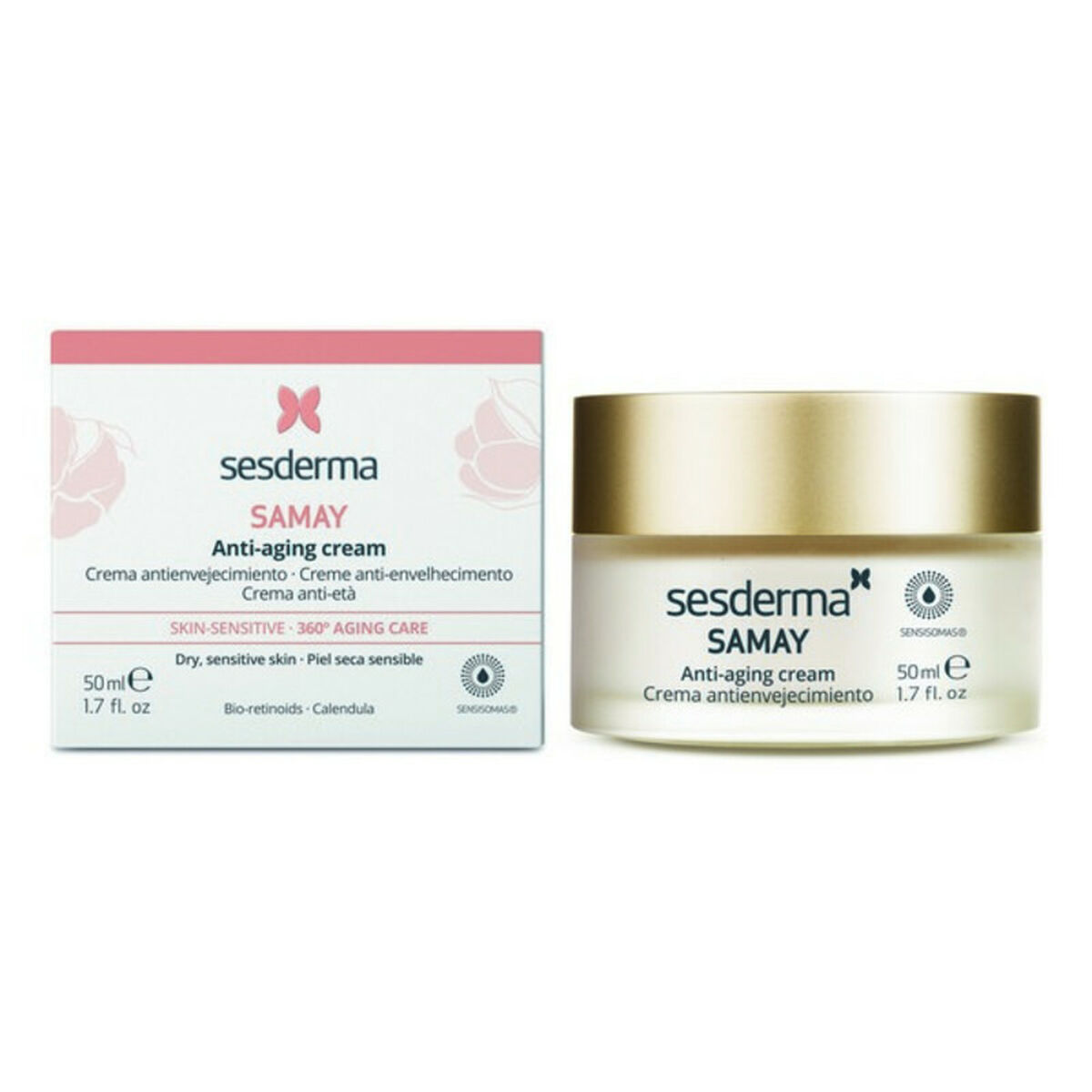 SESDERMA SAMAY crema antienvejecimiento piel sensible 50 ml