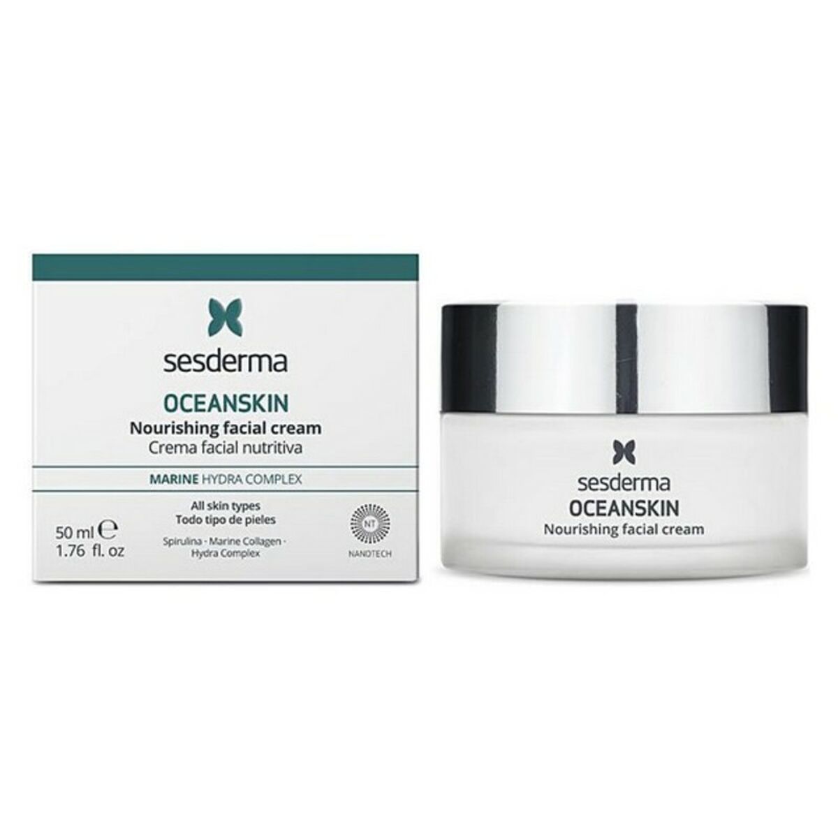 Sesderma Oceanskin Κρέμα Προσώπου για Ενυδάτωση με Κολλαγόνο & Χαβιάρι 50ml