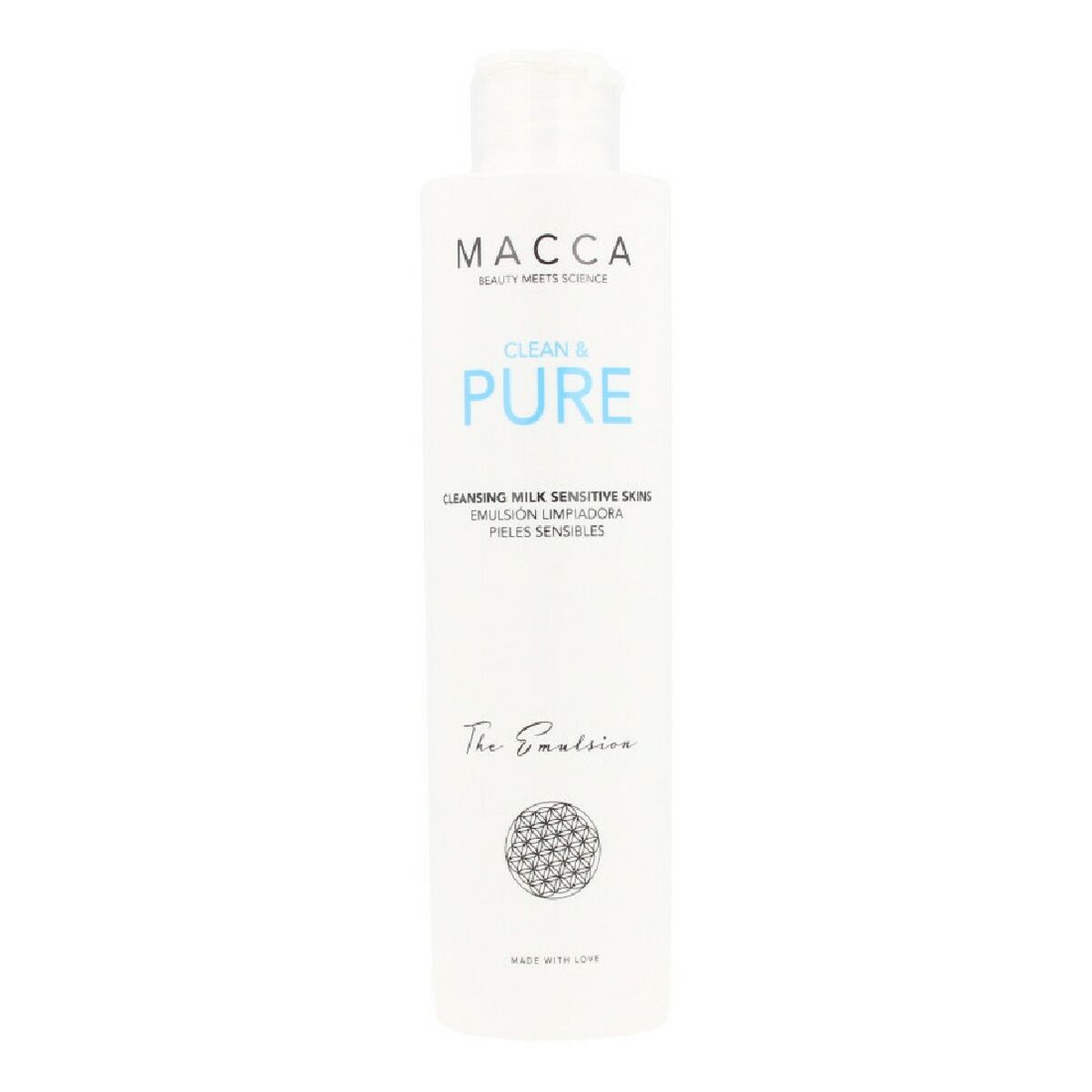 Macca Γαλάκτωμα Καθαρισμού Clean & Pure Macca για Ευαίσθητες Επιδερμίδες 200ml