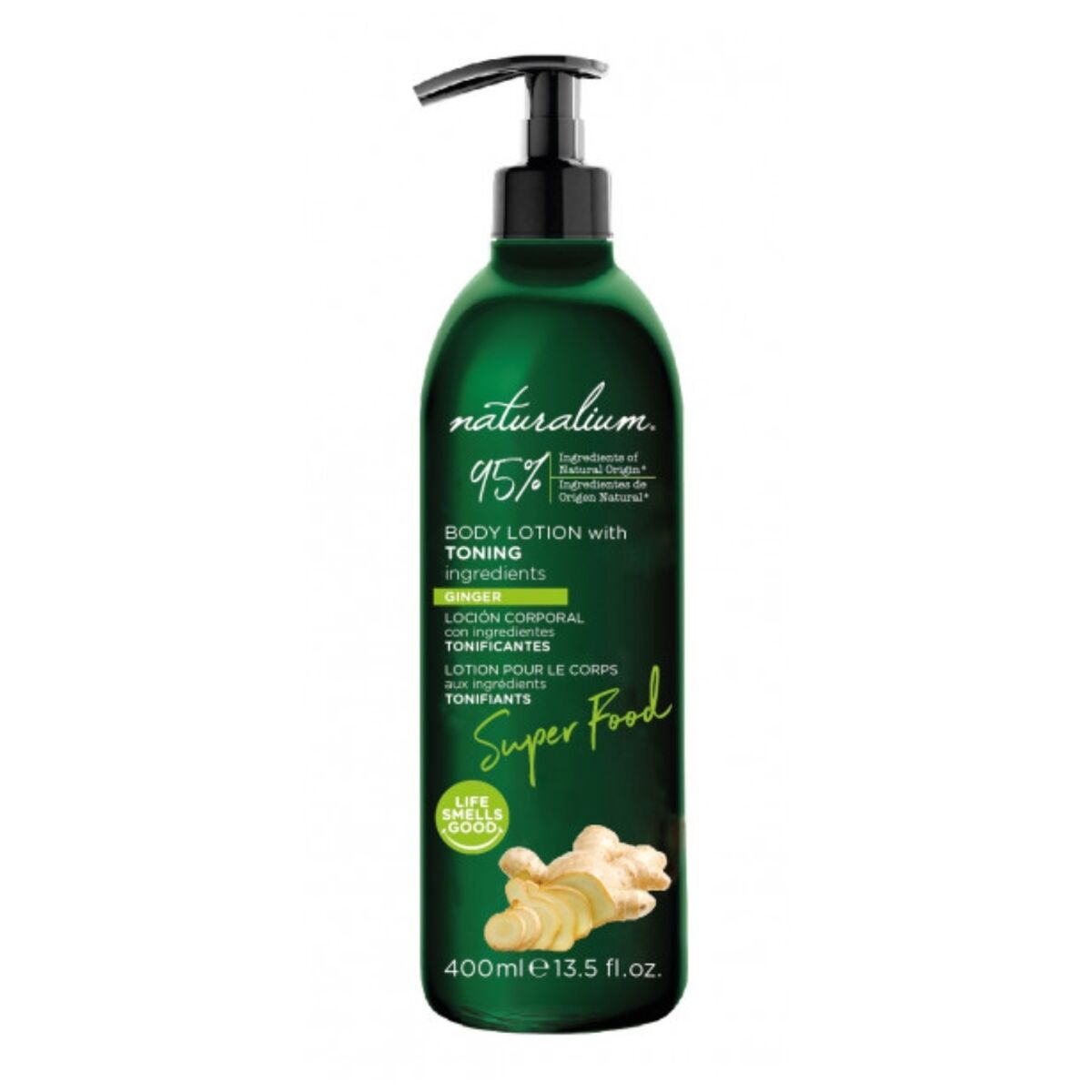 NATURALIUM SUPER FOOD ginger toning body lotion 400 ml