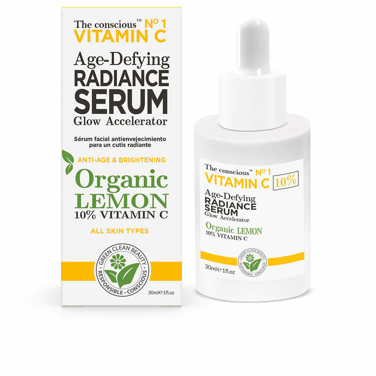 THE CONSCIOUS™ VITAMIN C age-defying radiance serum organic lemon 30 ml
