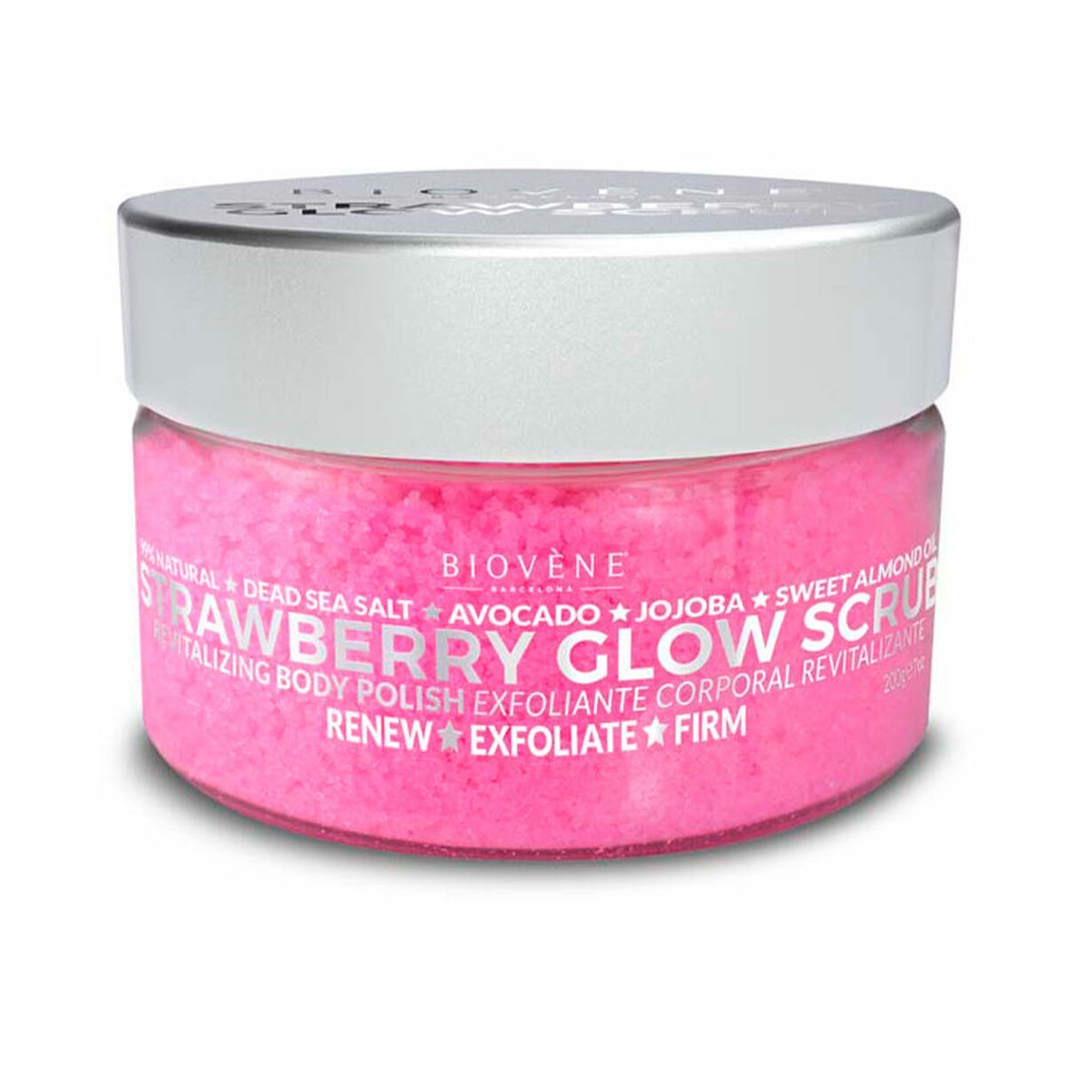 BIOVÈNE STRAWBERRY GLOW SCRUB revitalizing body polish 200 gr
