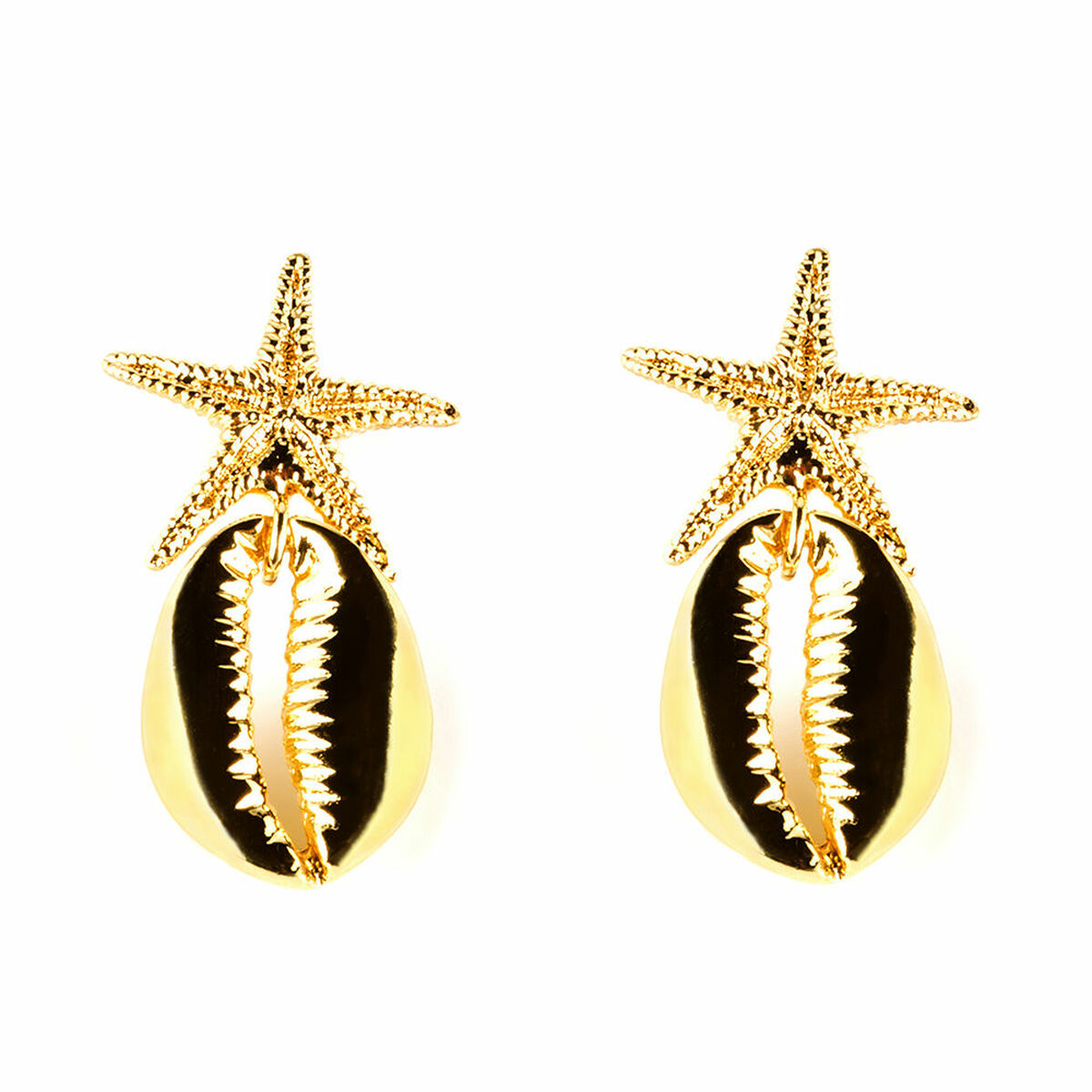 SHABAMA FORNELLS earrings #shiny gold 1 u