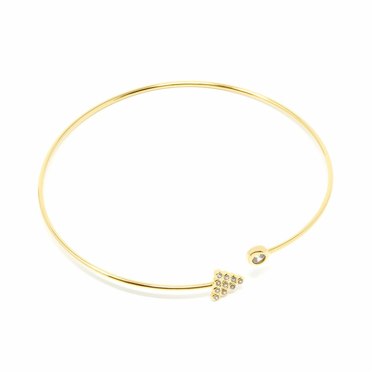 SHABAMA RIGID CONEY bracelet #shiny gold 1 u