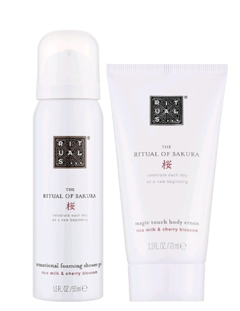 Rituals Sakura Set Body Cream 70ml/Foaming Shower Gel 50ml   set x 120 ml
