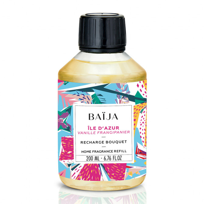 Baija Ile D'Azur Scented Diffuser Refill Vanille Frangipanier   200 ml