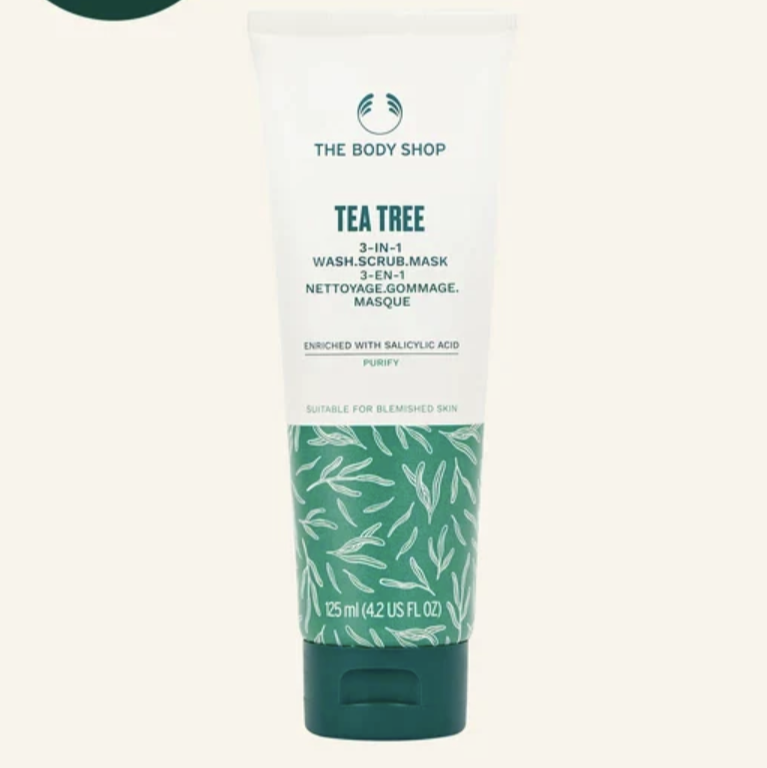 The Body Shop Tea Tree Skin Clearing Daily Scrub For Oily/Unclean Skin   125 ml