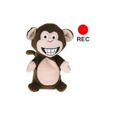 Plush Monkey with Recording and Playback Function