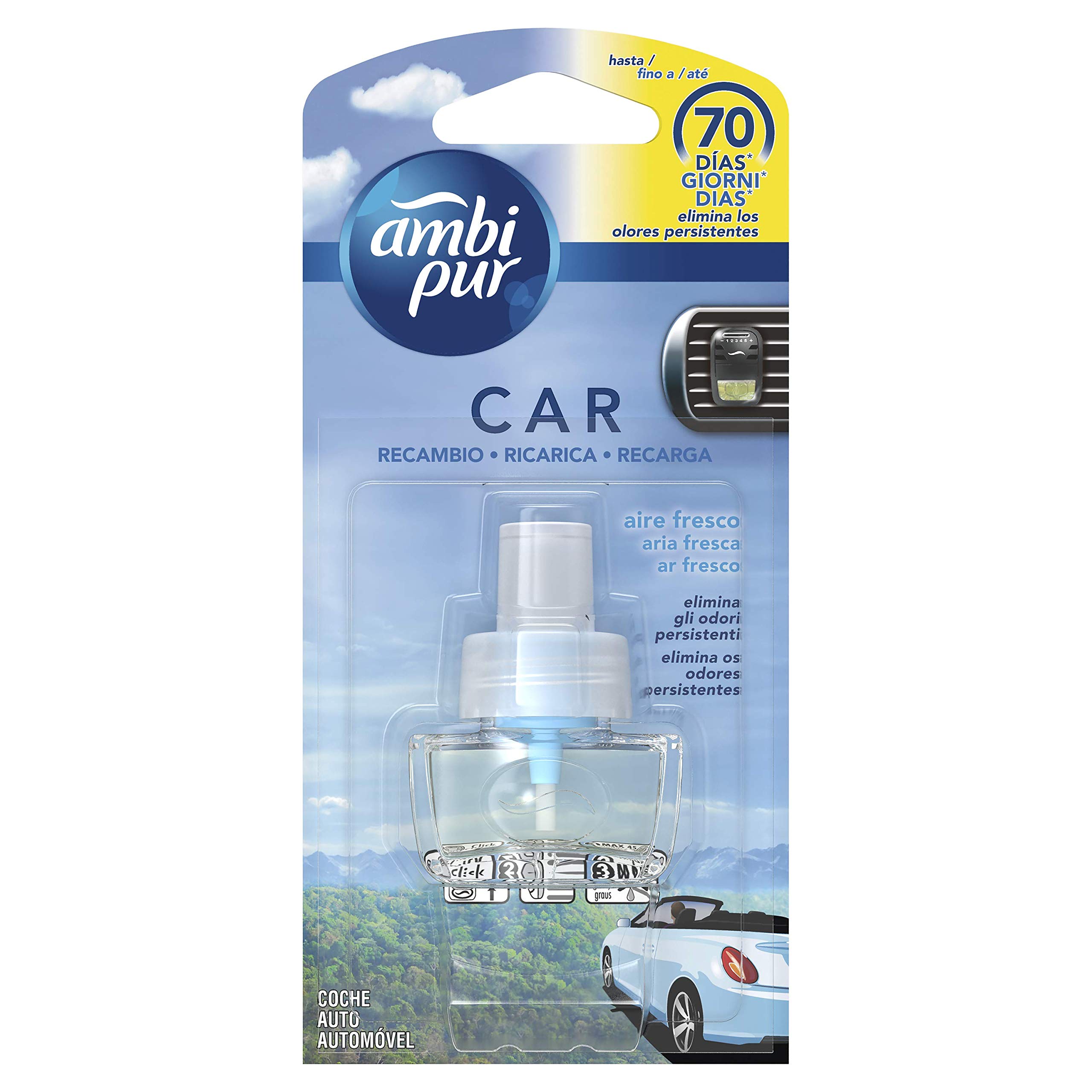 Ambi Pur - CAR ambientador recambio #sky aire fresco 7 ml