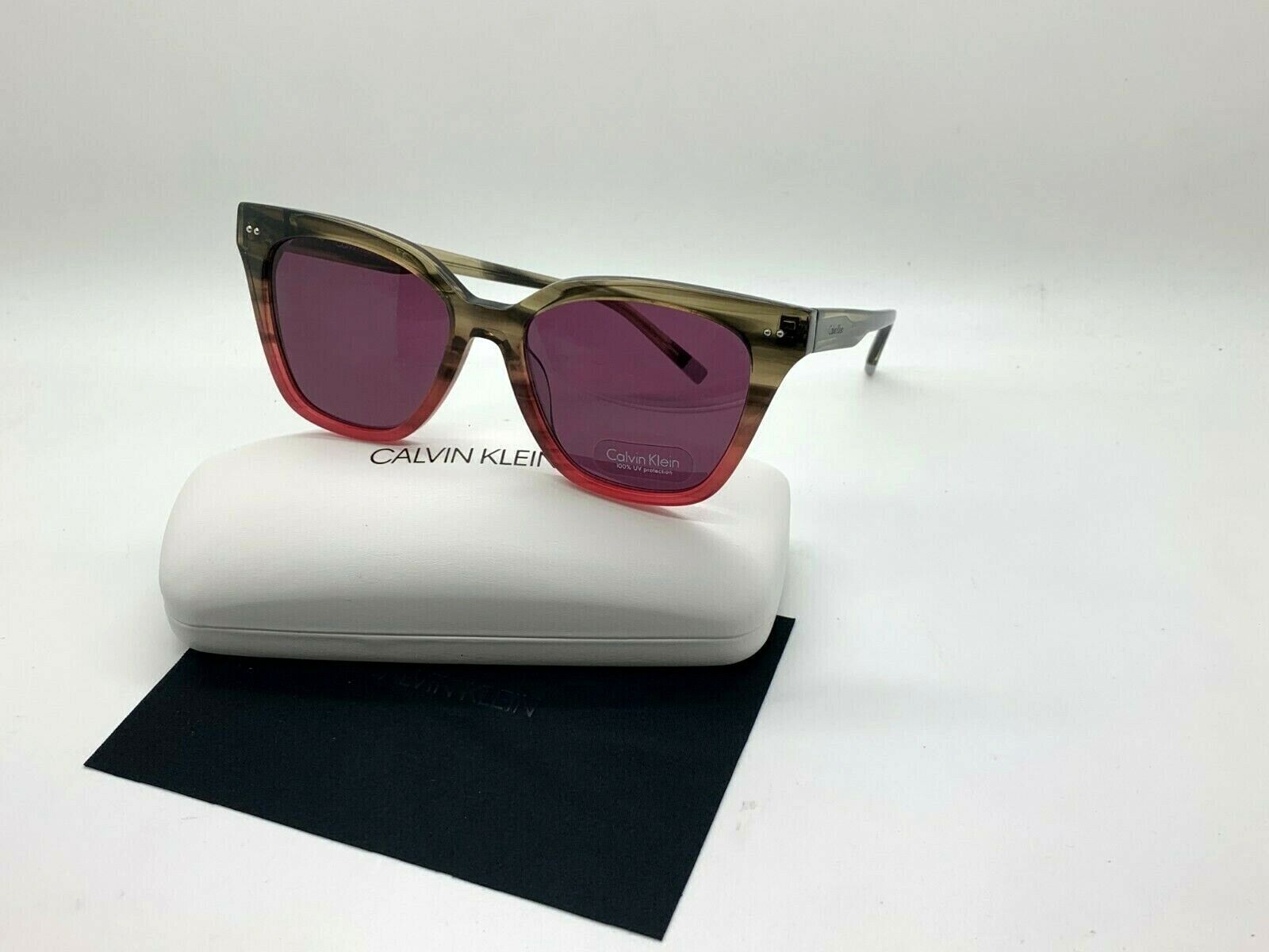Calvin Klein Sunglasses CK 4359S 022 Striped Smoke Pink 54mm