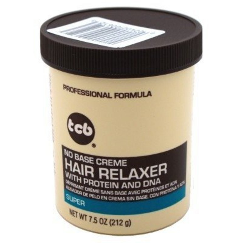 TCB Naturals No Base Creme Hair Relaxer with Protein and DNA 212gr